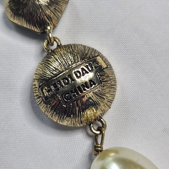 Heidi Daus Big Necklace Topaz Drop Necklace - Picture 5 of 5